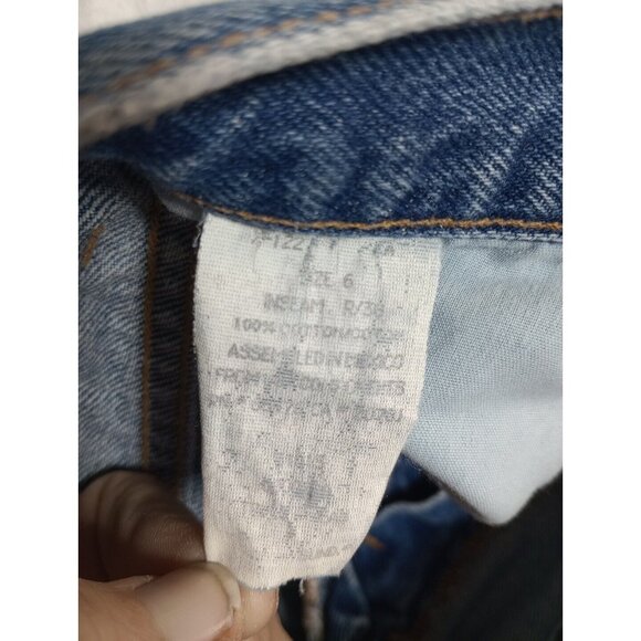 VTG Tommy Hilfiger Denim Mom Jeans Relaxed Fit High Rise Women's 6 Big Flag Logo - Picture 9 of 11